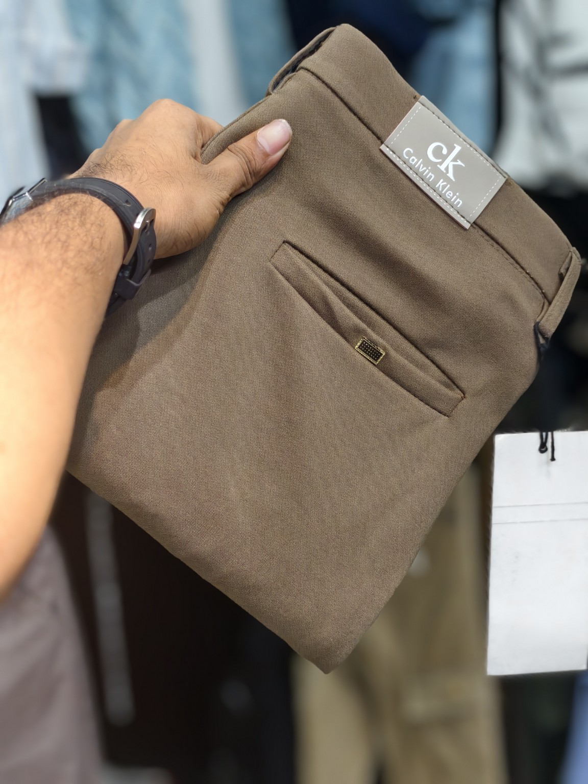 Deep khaki formal pant